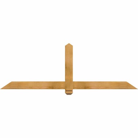 Ekena Millwork Eugene Rough Sawn Timber Gable Bracket, Western Red Cedar, 72"W x 24"H x 2"D x 4"F, 8/12 Pitch GBW072X24X0204EUG00RWR